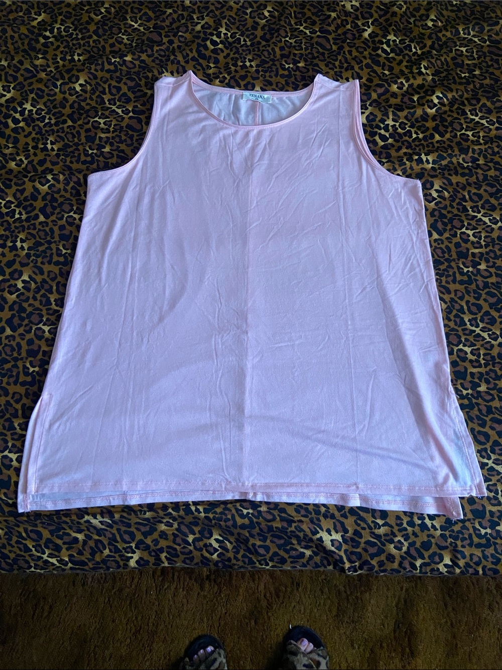 Zenana Outfitters Light Pink Sleeveless Tank